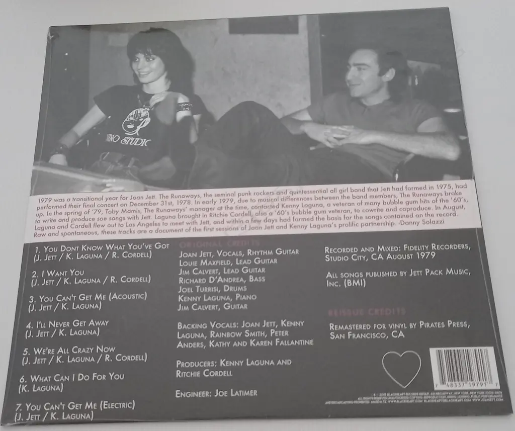 Joan Jett, The First Sessions,  (Sealed album) Image 1++